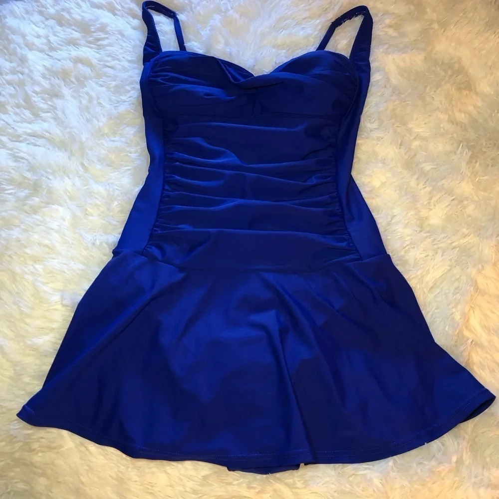 🥶🦋VENUS Sapphire Blue Swim Dress🦋🥶